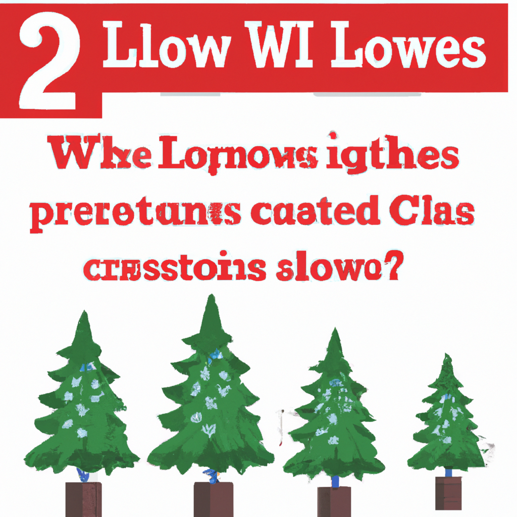 Can You Buy Trees At Lowes For Christmas Today?