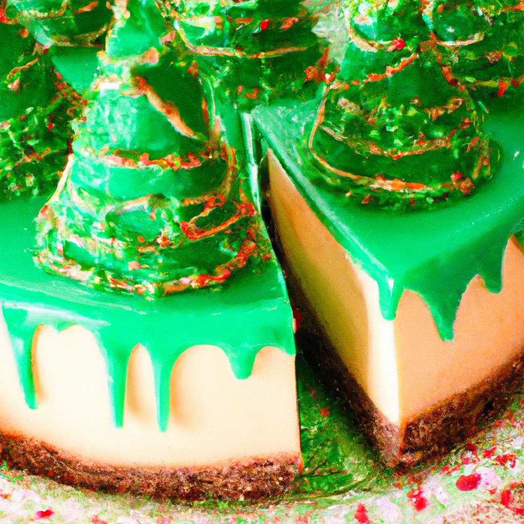 Christmas Tree Cheesecakes
