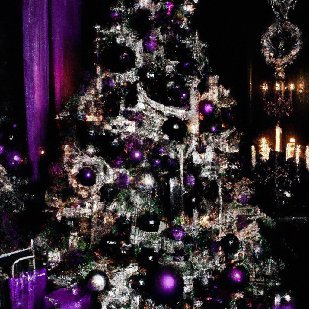 Gothic Black Christmas Tree