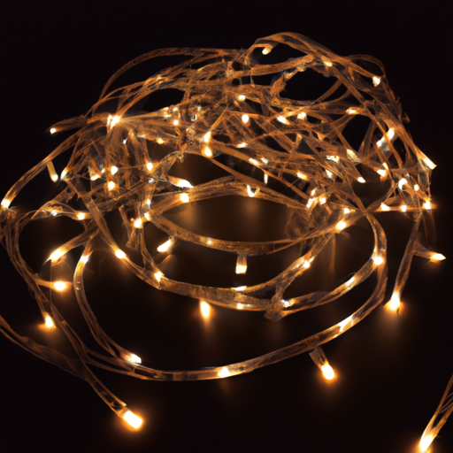 50 FT 150 PURE WHITE LED CONCAVE BROWN WIRE LIGHT STRING WITH COAXIAL