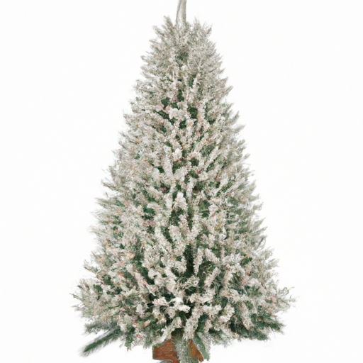 6 Ft. Green And White Unlit Snow Flocked Artificial Christmas Tree Pencil With Hinged Pine Cones