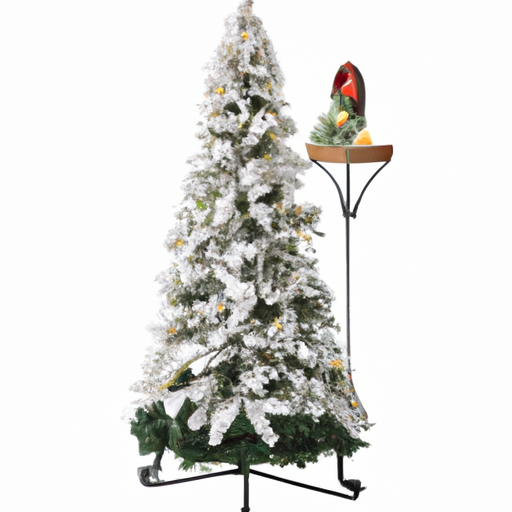 6 Ft. Unlit Premium Snow Flocked Hinged Artificial Christmas Tree With Metal Stand