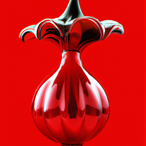 Glass Red Finial Ornament | 16 Glass Red Finial Ornament Set Of 2