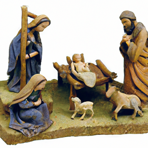 MARK ROBERTS 13 SMALL HOLY FAMILY NATIVITY IN STABLE SCENE